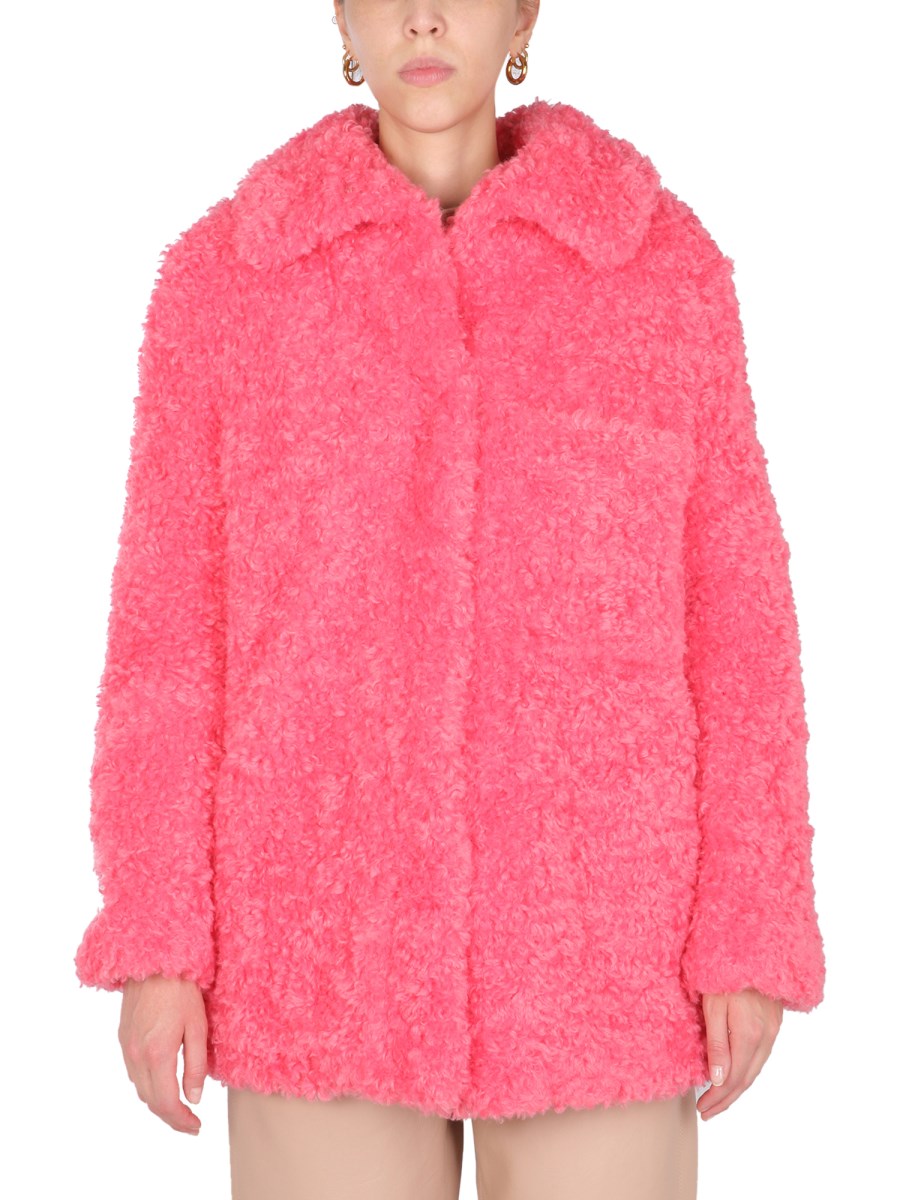 STELLA McCARTNEY CAPPOTTO OVERSIZE IN ECO FUR