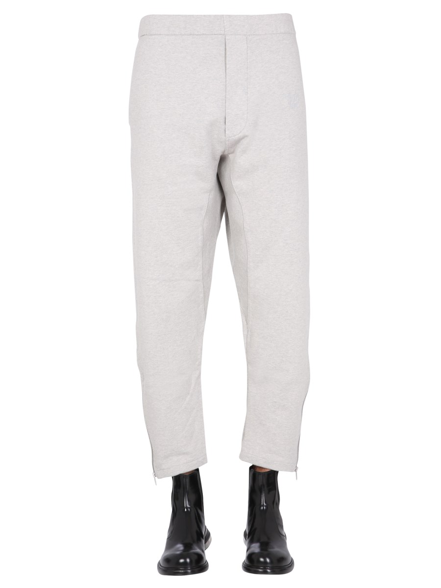 MAISON MARGIELA COTTON JOGGING PANTS WITH EMBROIDERED LOGO