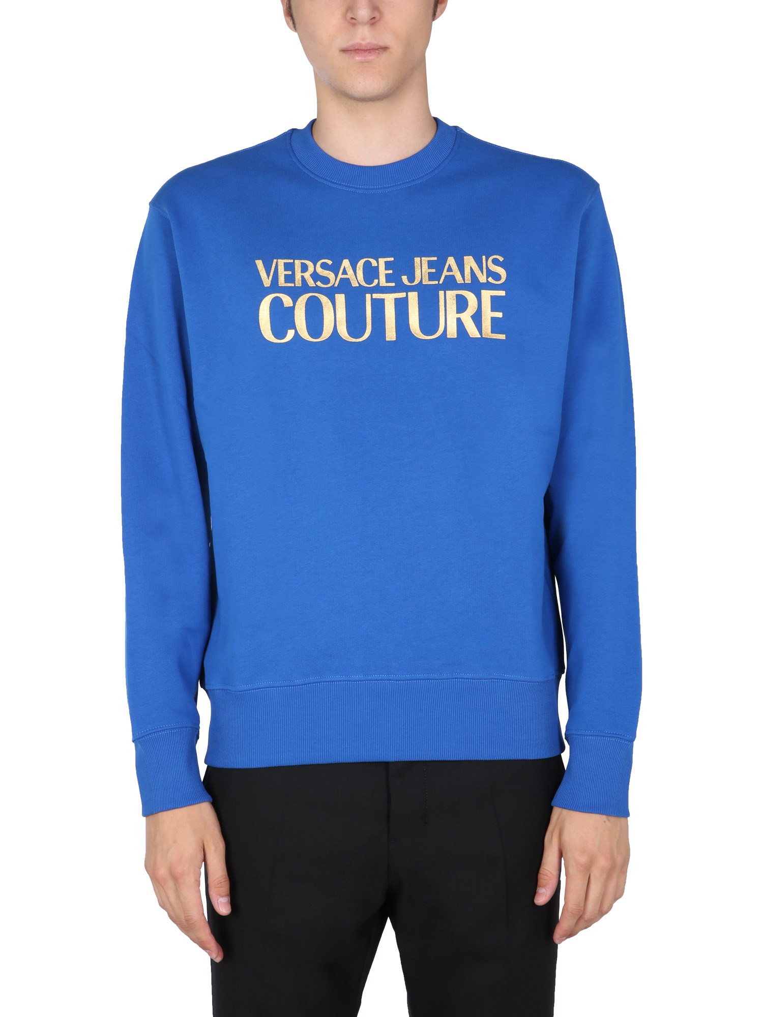 versace jeans couture sweatshirt with logo