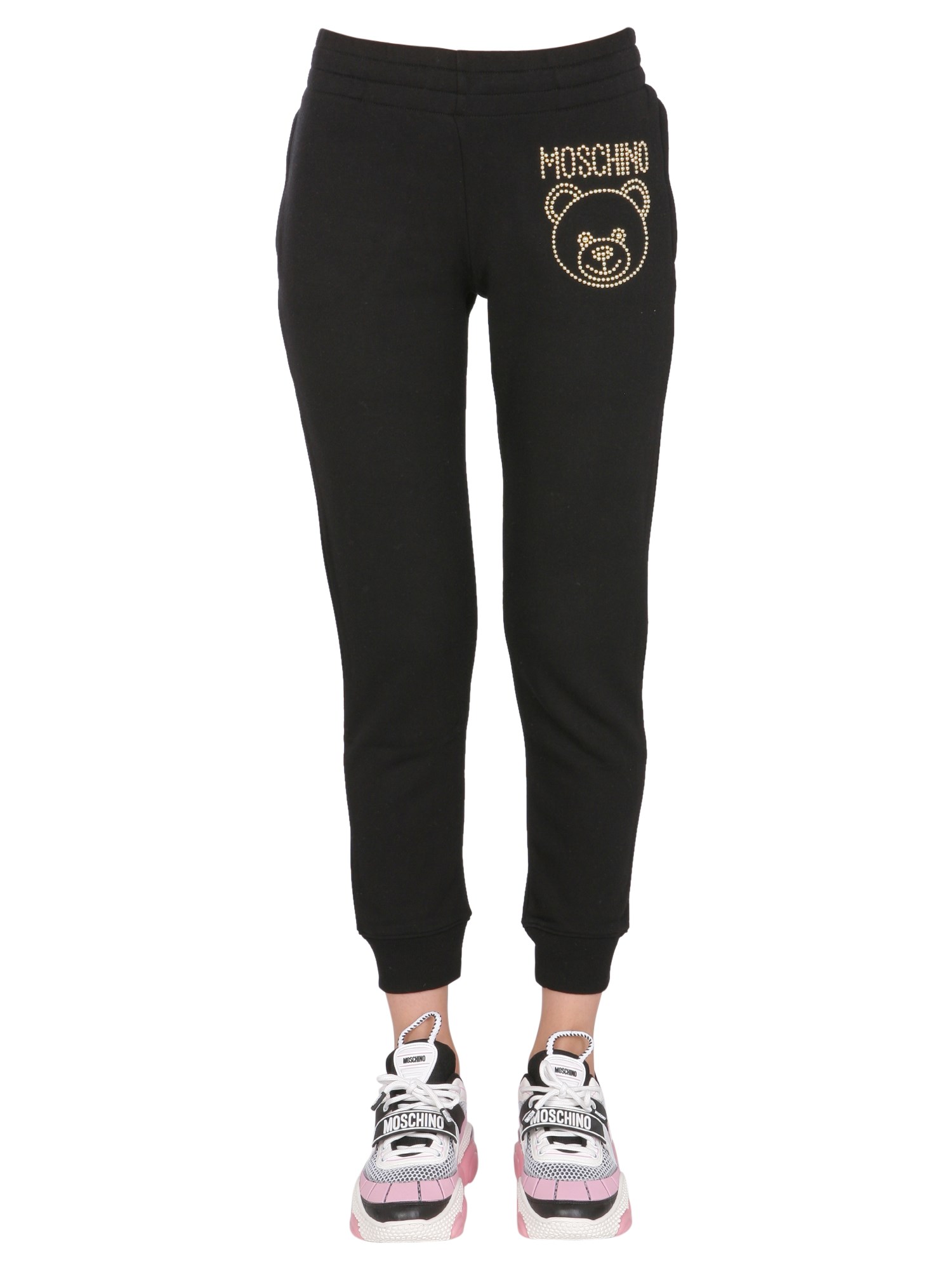 moschino jogging pants with logo