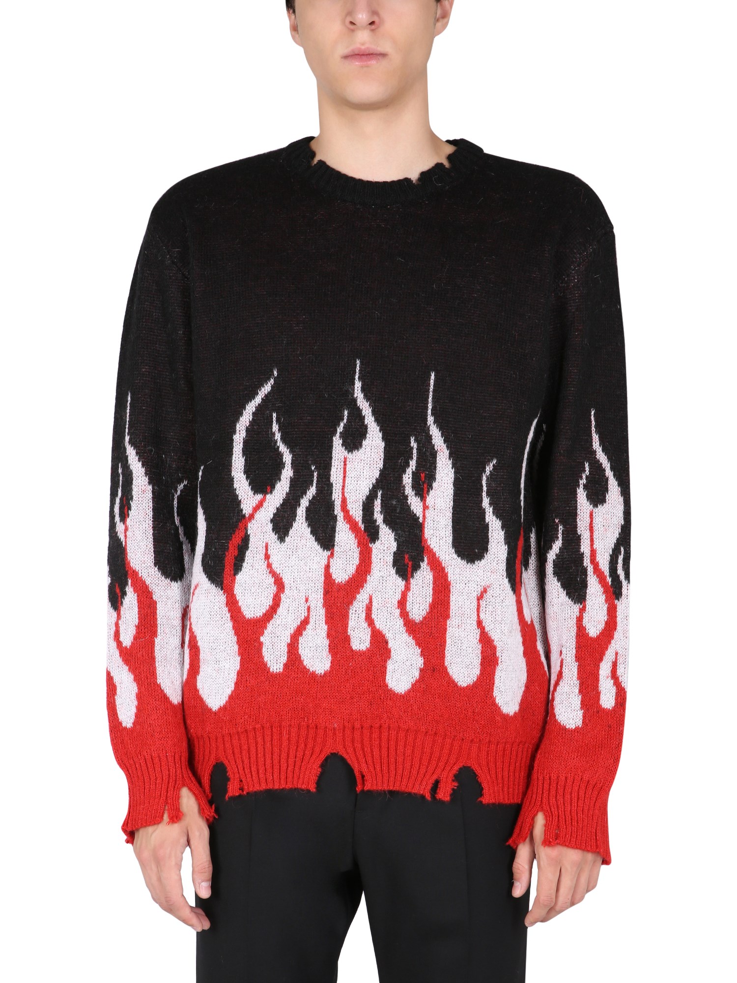 vision of super "double flame" sweater