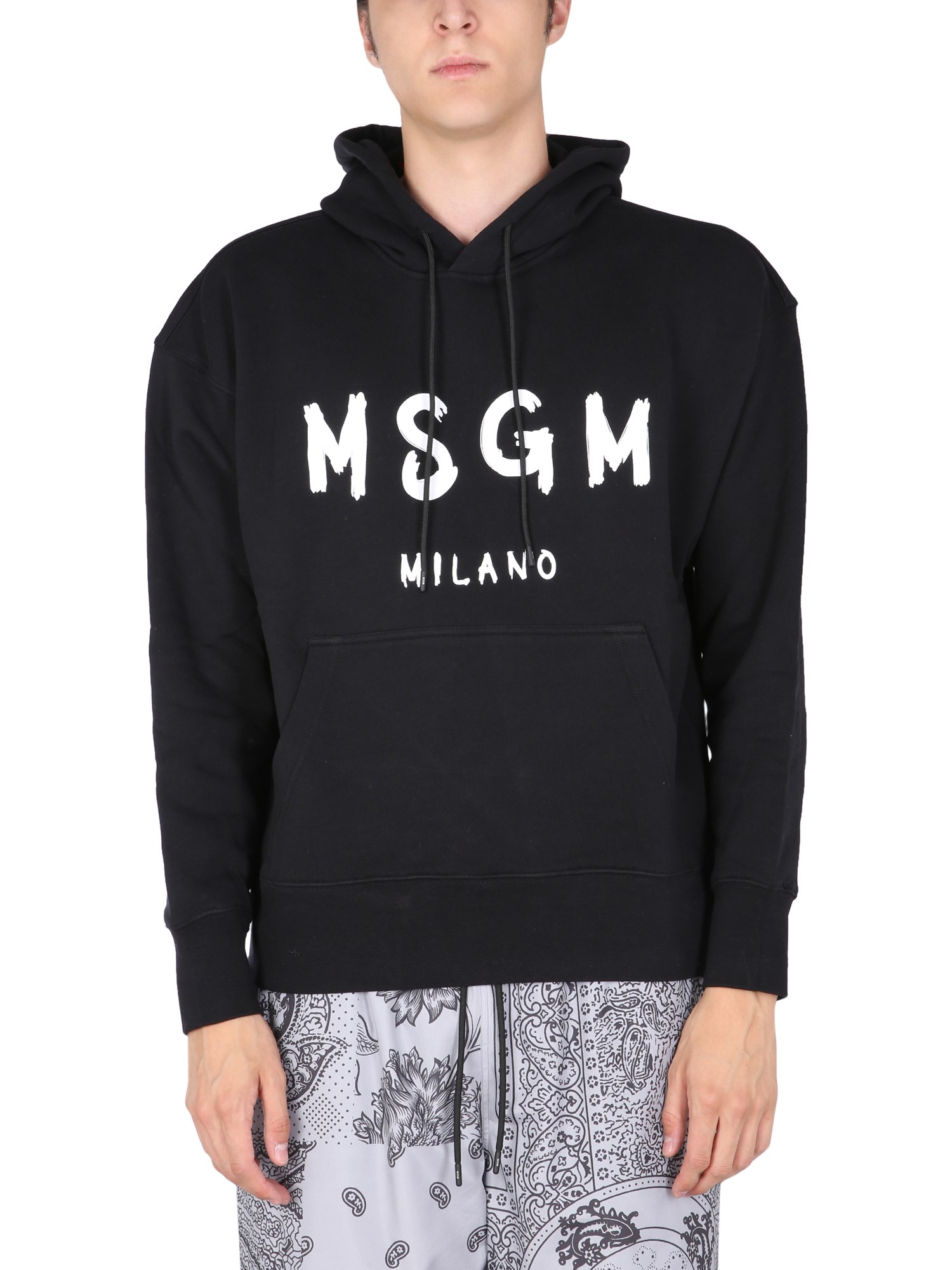 msgm sweatshirt with brushed logo