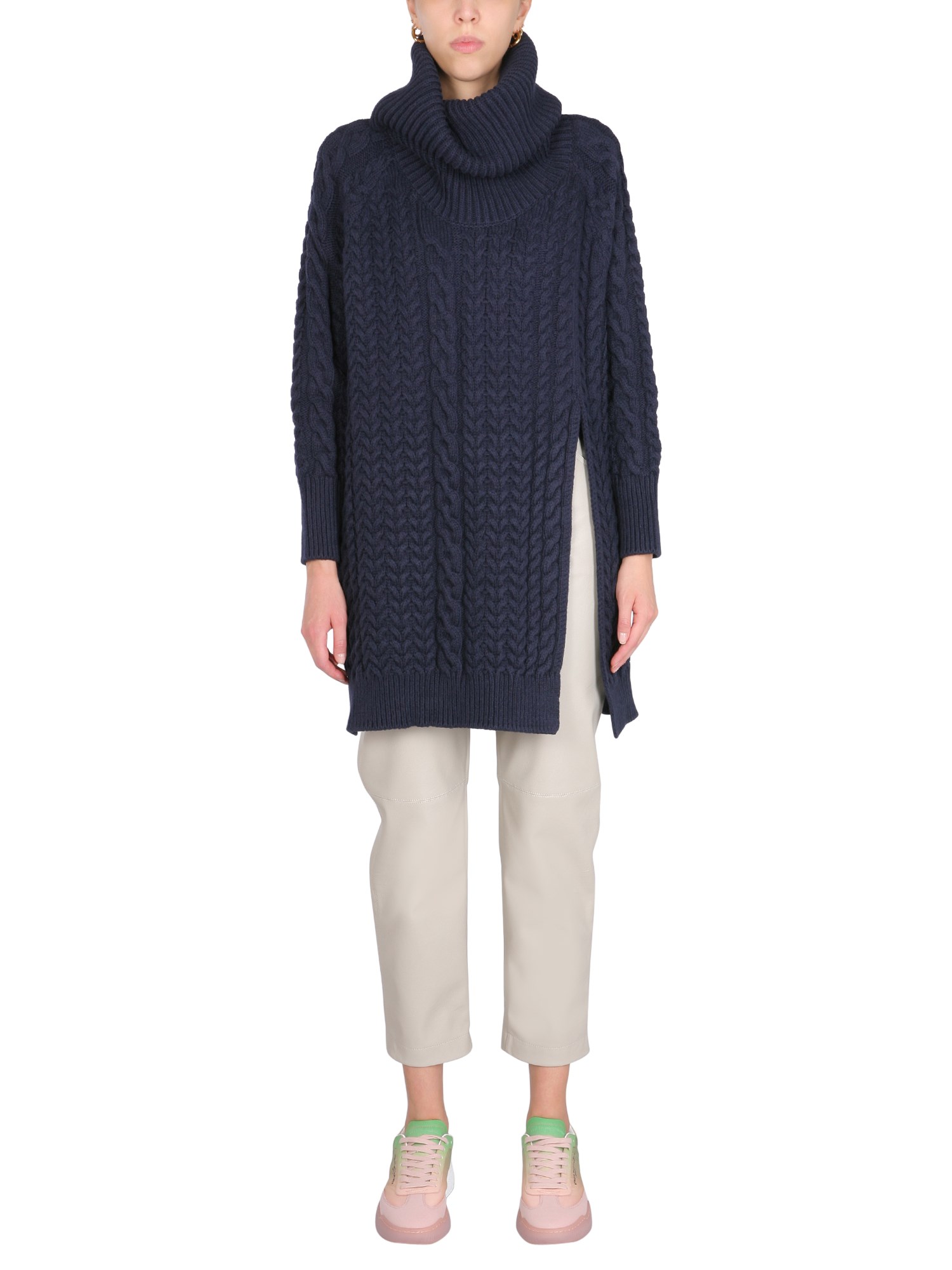 stella mccartney cape with aran seams
