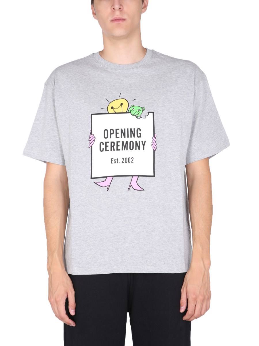 OPENING CEREMONY T-SHIRT LIGHT BULB IN JERSEY DI COTONE