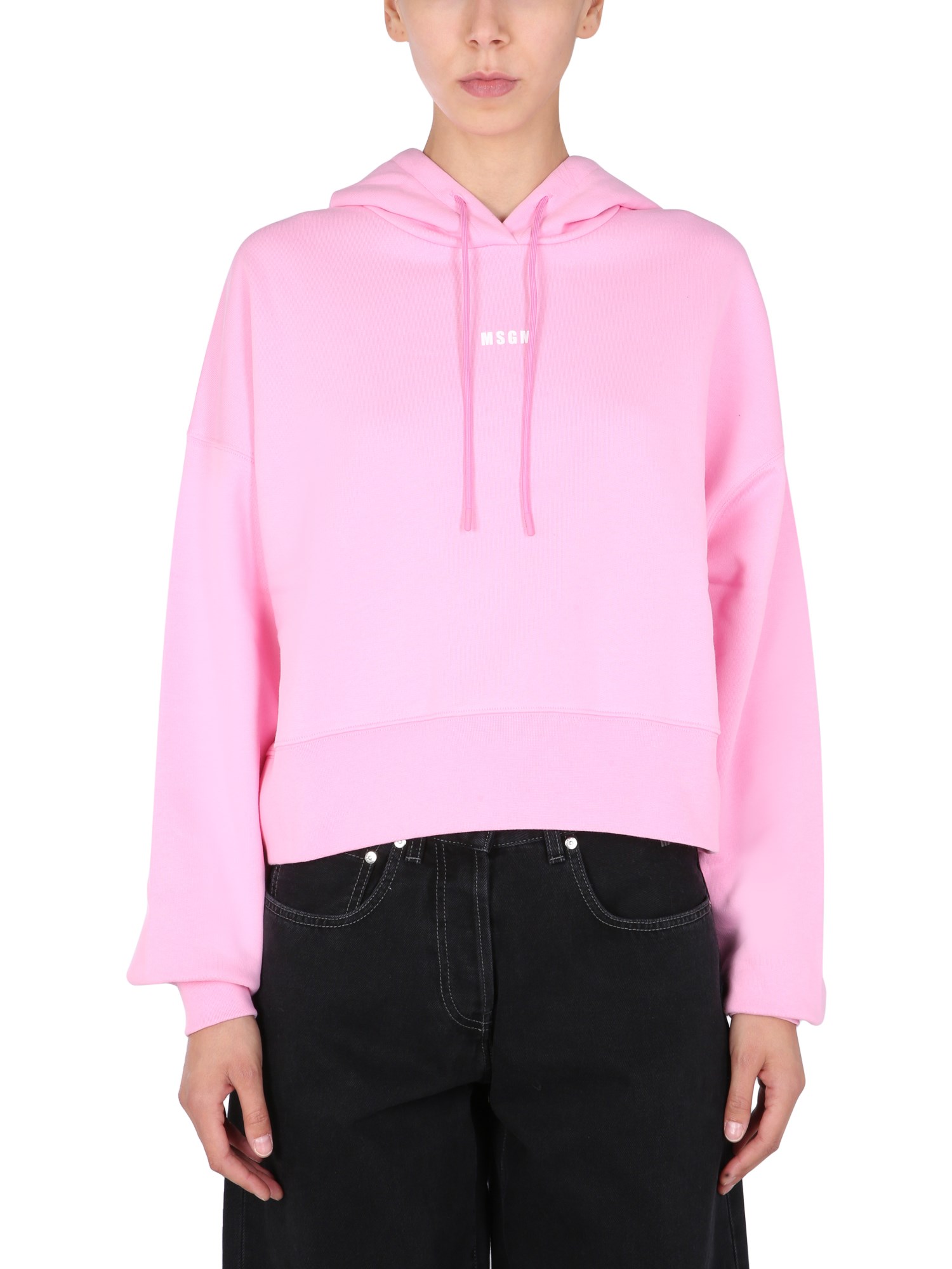 msgm cropped sweatshirt