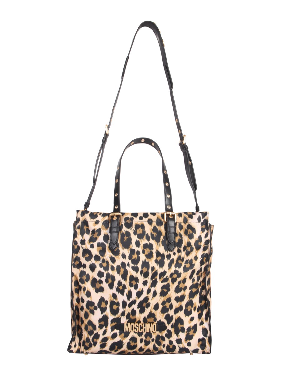 Moschino leopard store print bag