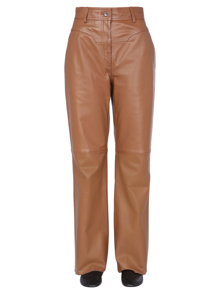 Alberta ferretti hot sale leather pants