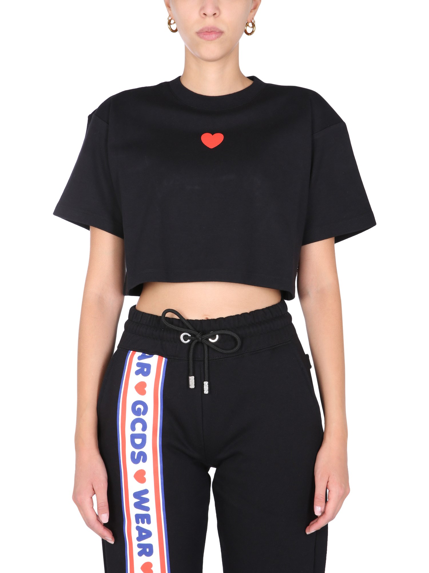 gcds "lovely" cropped t-shirt