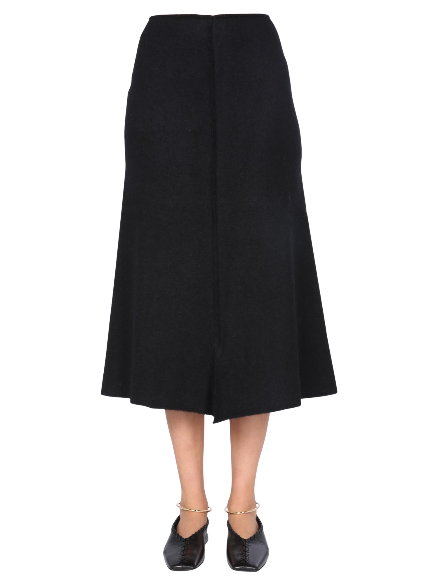 jil sander midi skirt