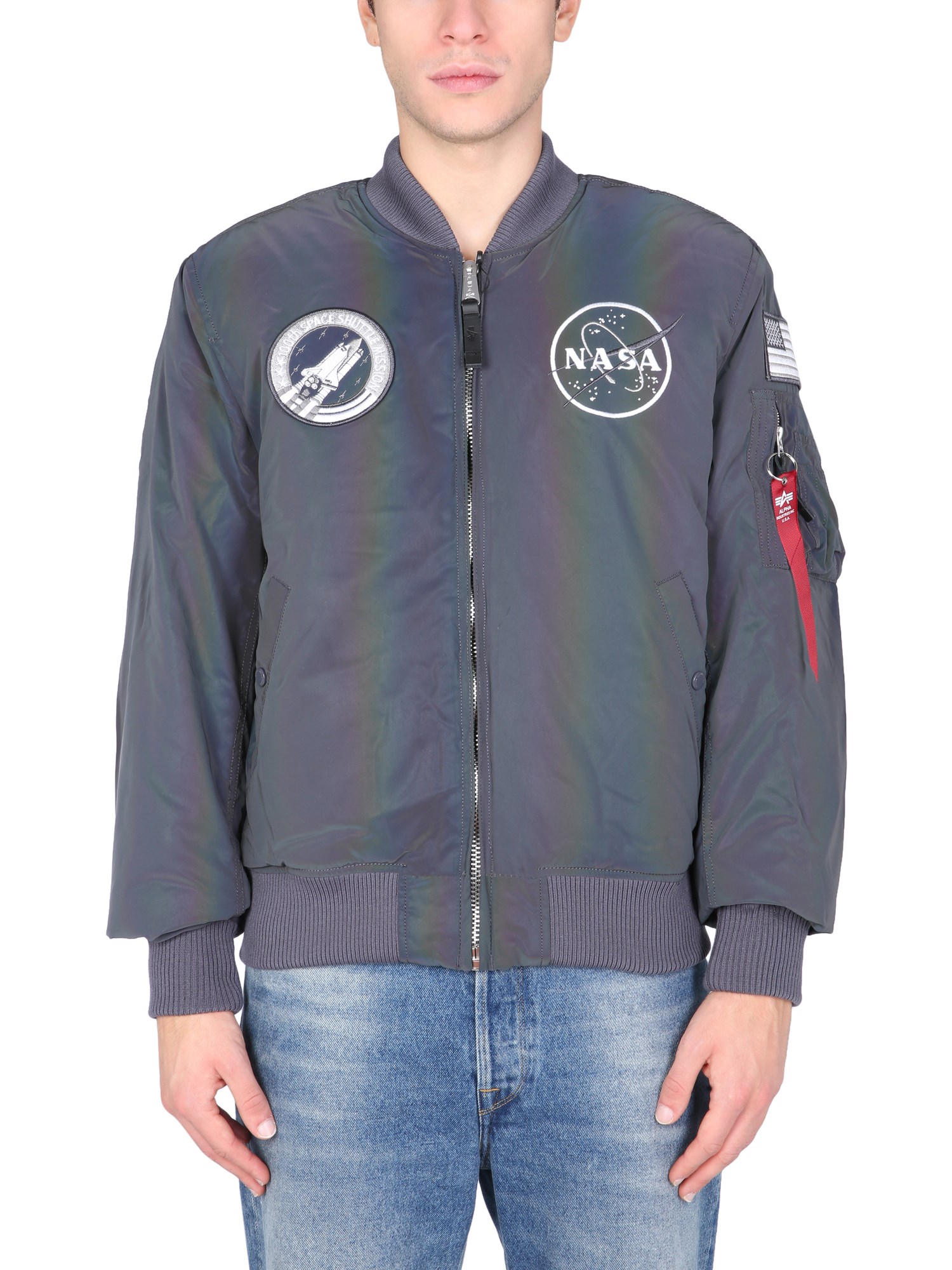 alpha industries "ma-1 nasa rainbow ref" jacket