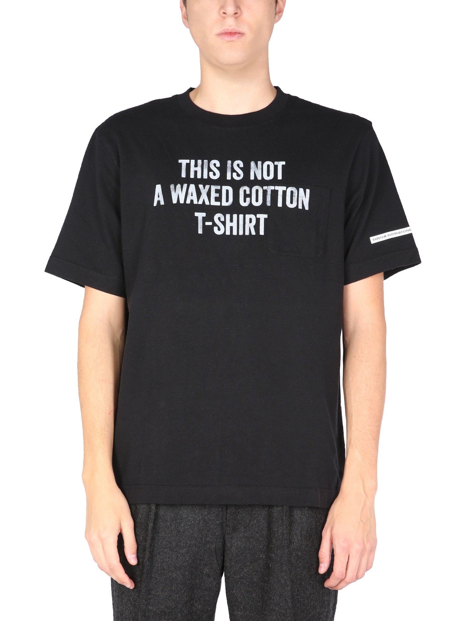 Shop Barbour X Engineered Garments T-shirt In Black