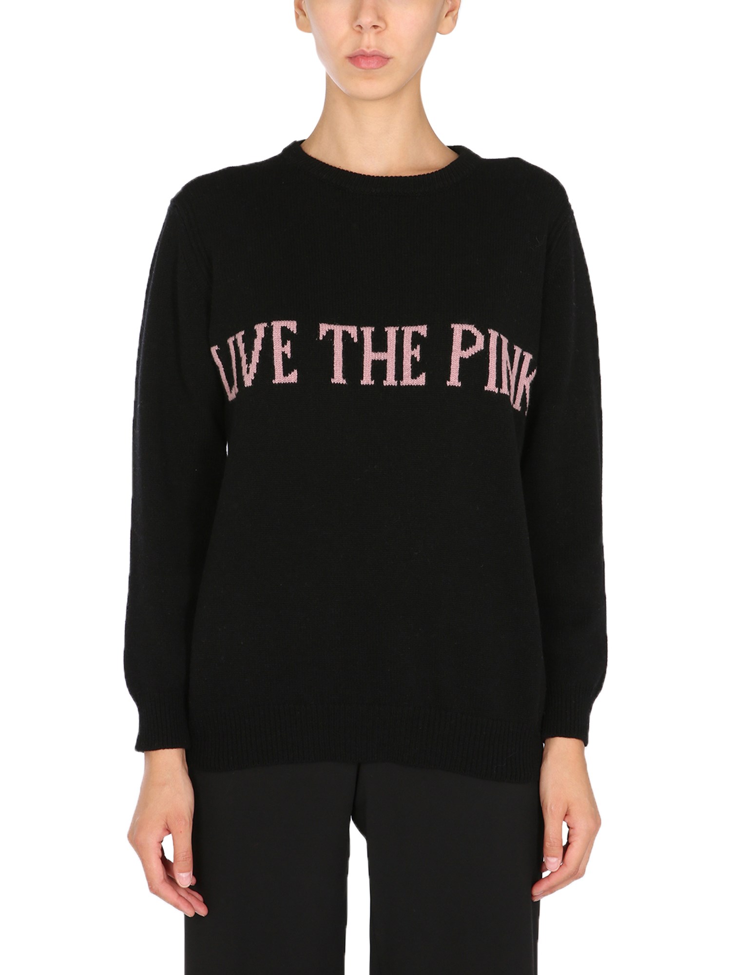 alberta ferretti crew neck sweater