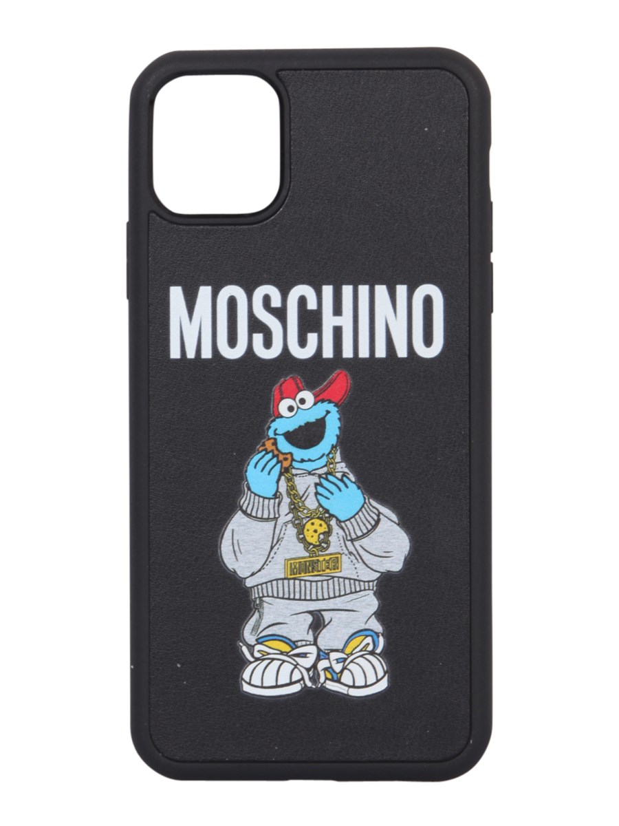 MOSCHINO IPHONE 11 PRO MAX COVER WITH SESAME STREET HIP HOP PRINT Eleonora Bonucci