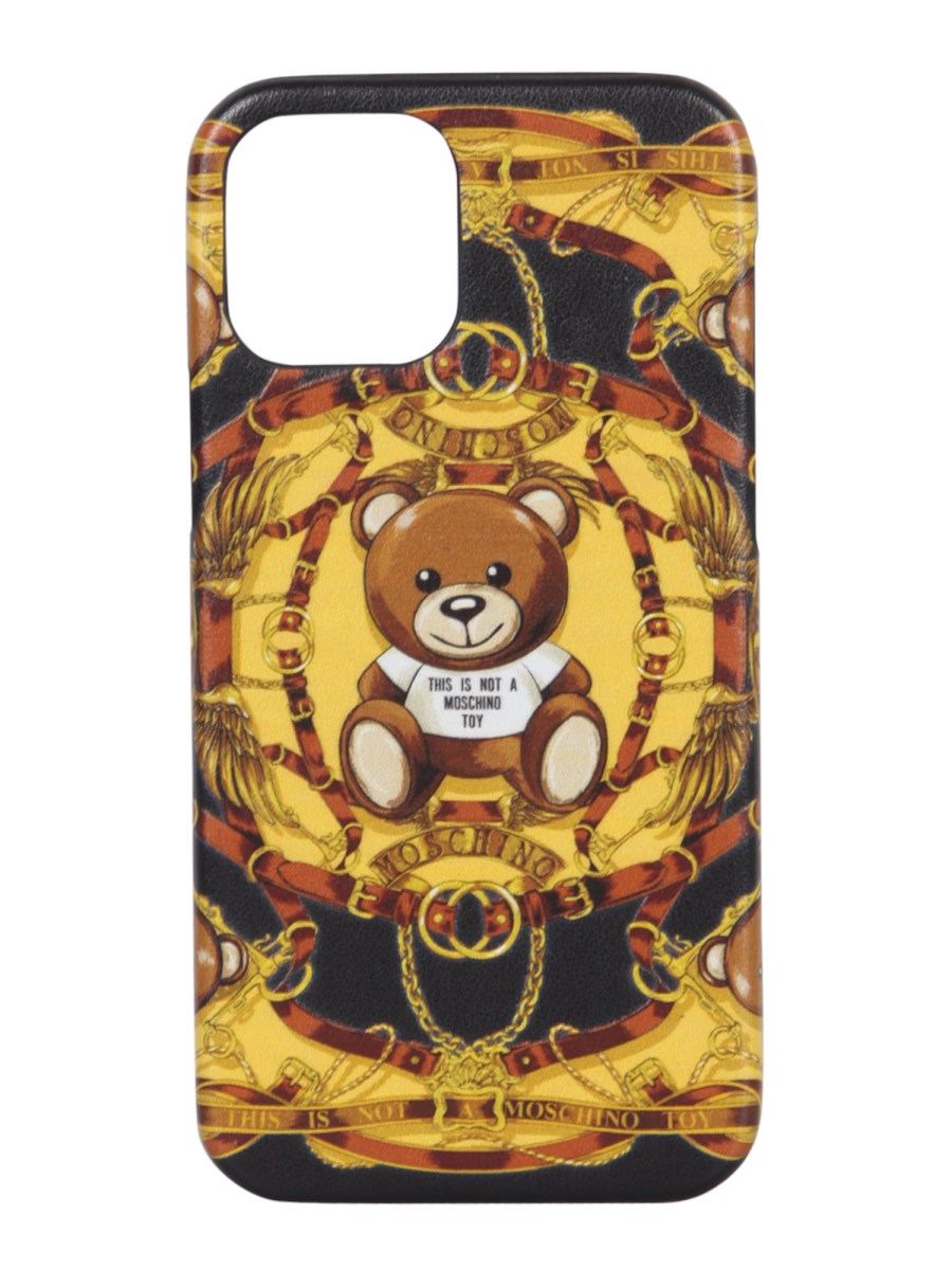 MOSCHINO IPHONE 12 12 PRO COVER WITH TEDDY BEAR PRINT Eleonora