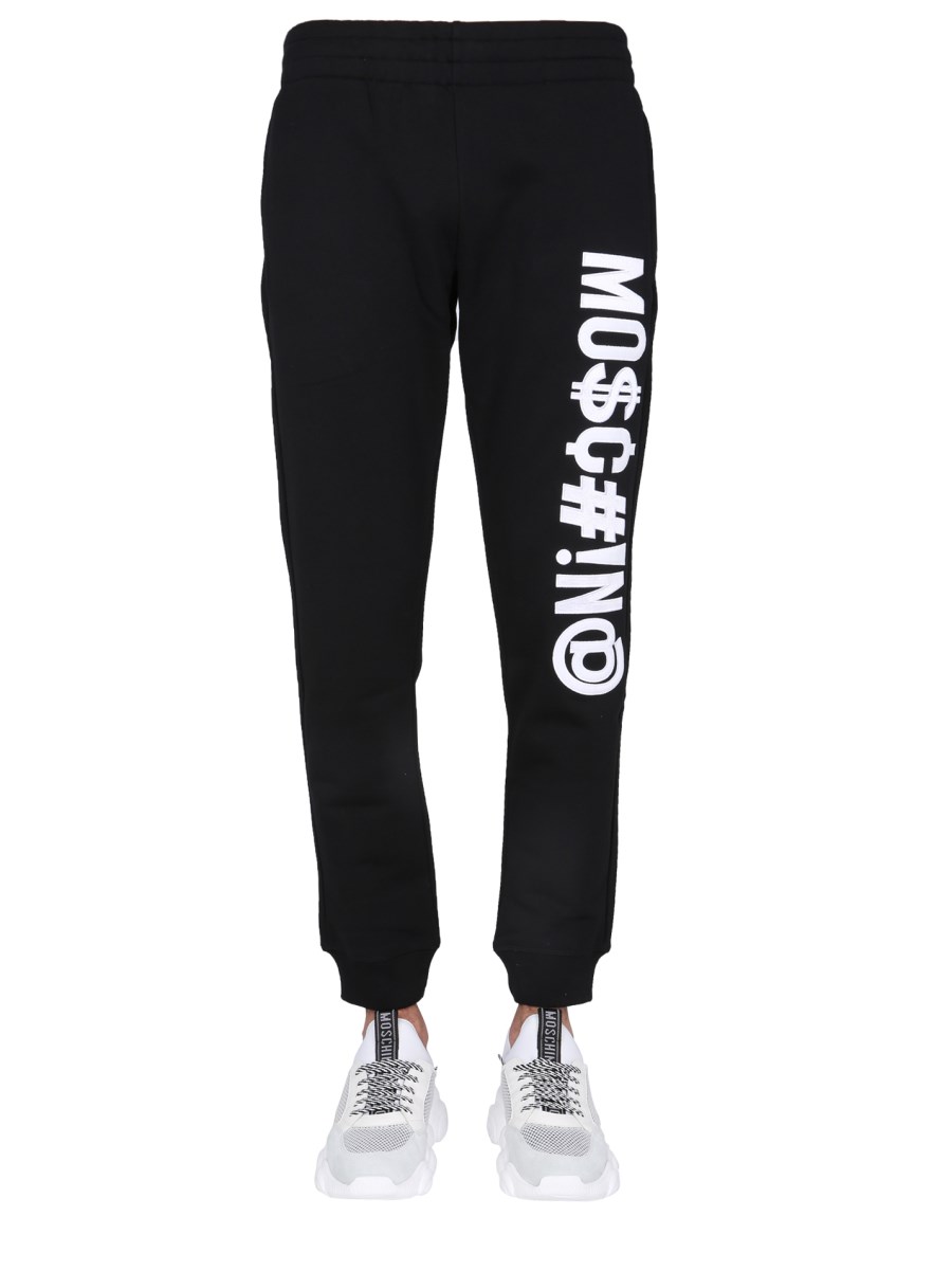 MOSCHINO JOGGING PANTS WITH LOGO Eleonora Bonucci