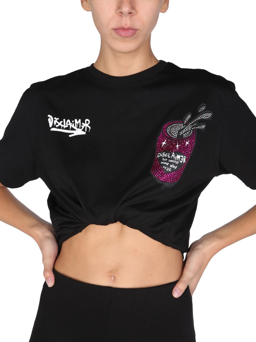 T-SHIRT CON CRYSTAL LOGO