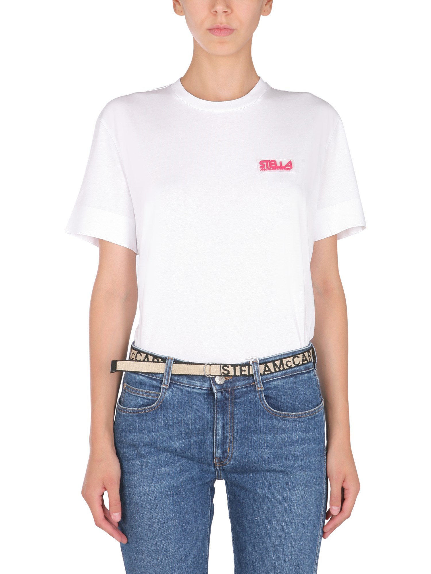 stella mccartney t-shirt with logo application