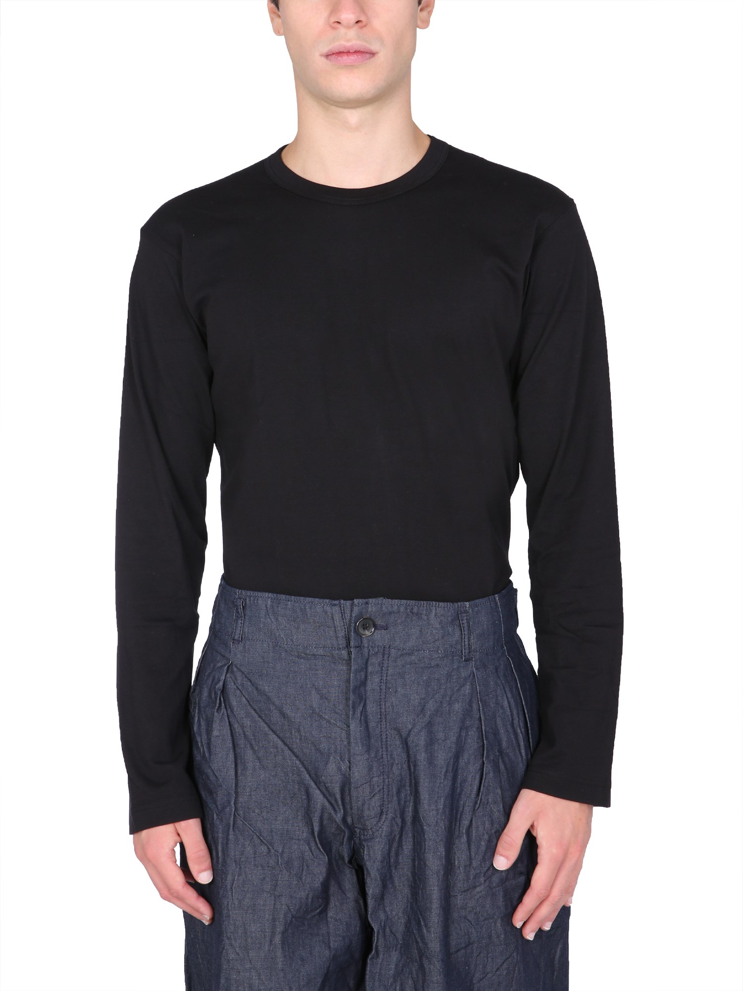 comme des garcons shirt t-shirt with lettering logo