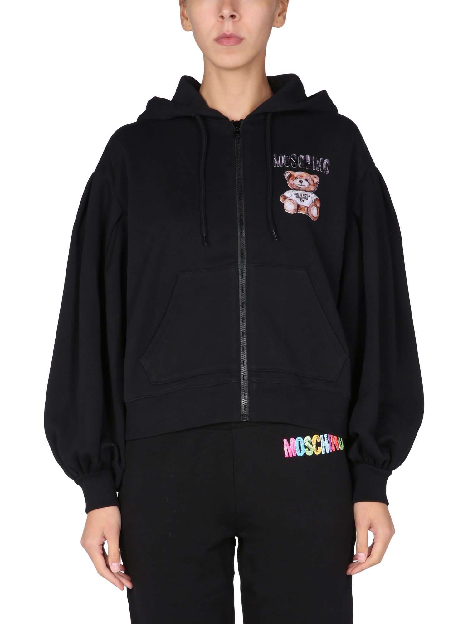 moschino teddy bear sweatshirt