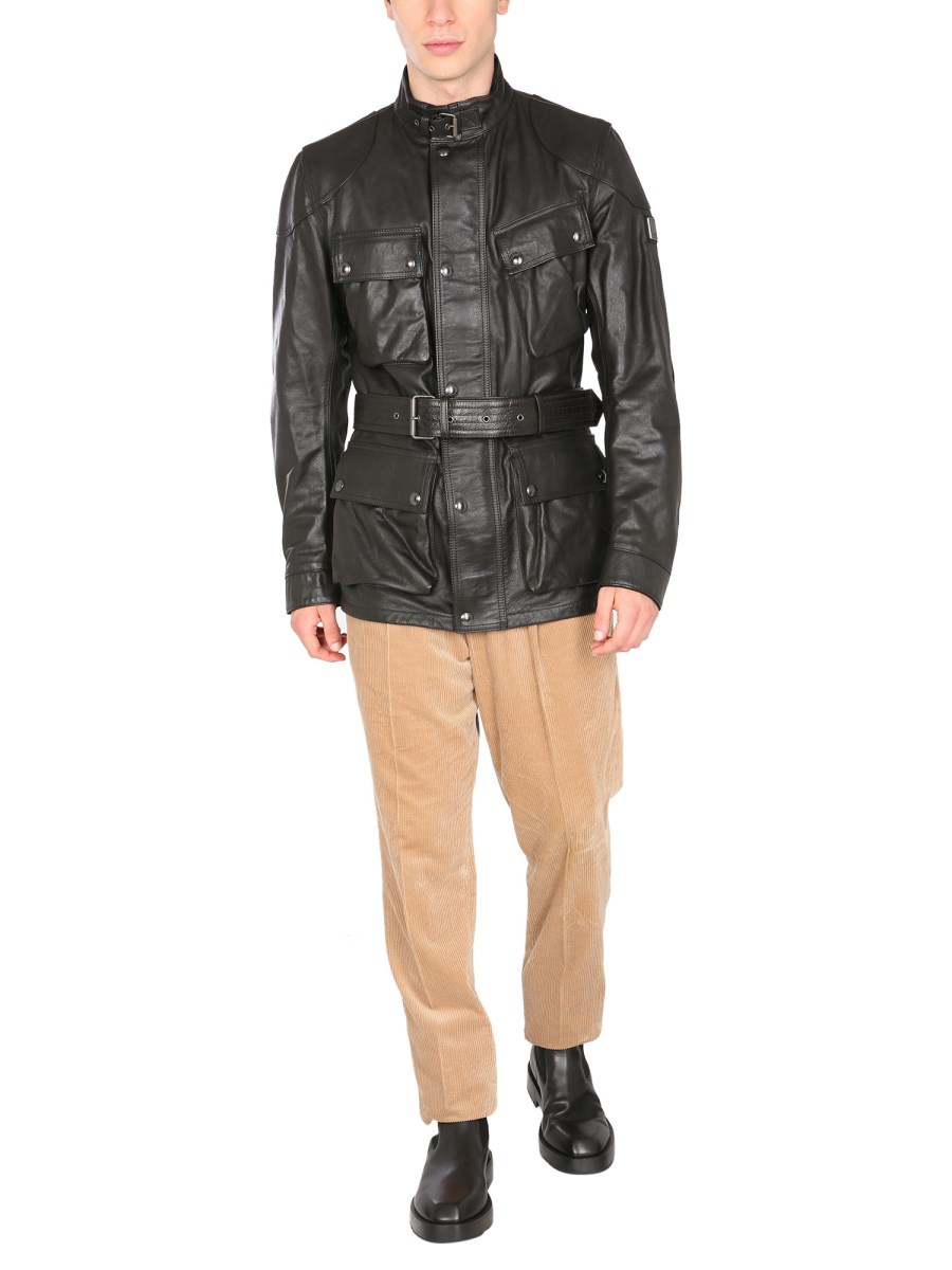 BELSTAFF - TRIALMASTER PANTHER LEATHER JACKET - Eleonora Bonucci