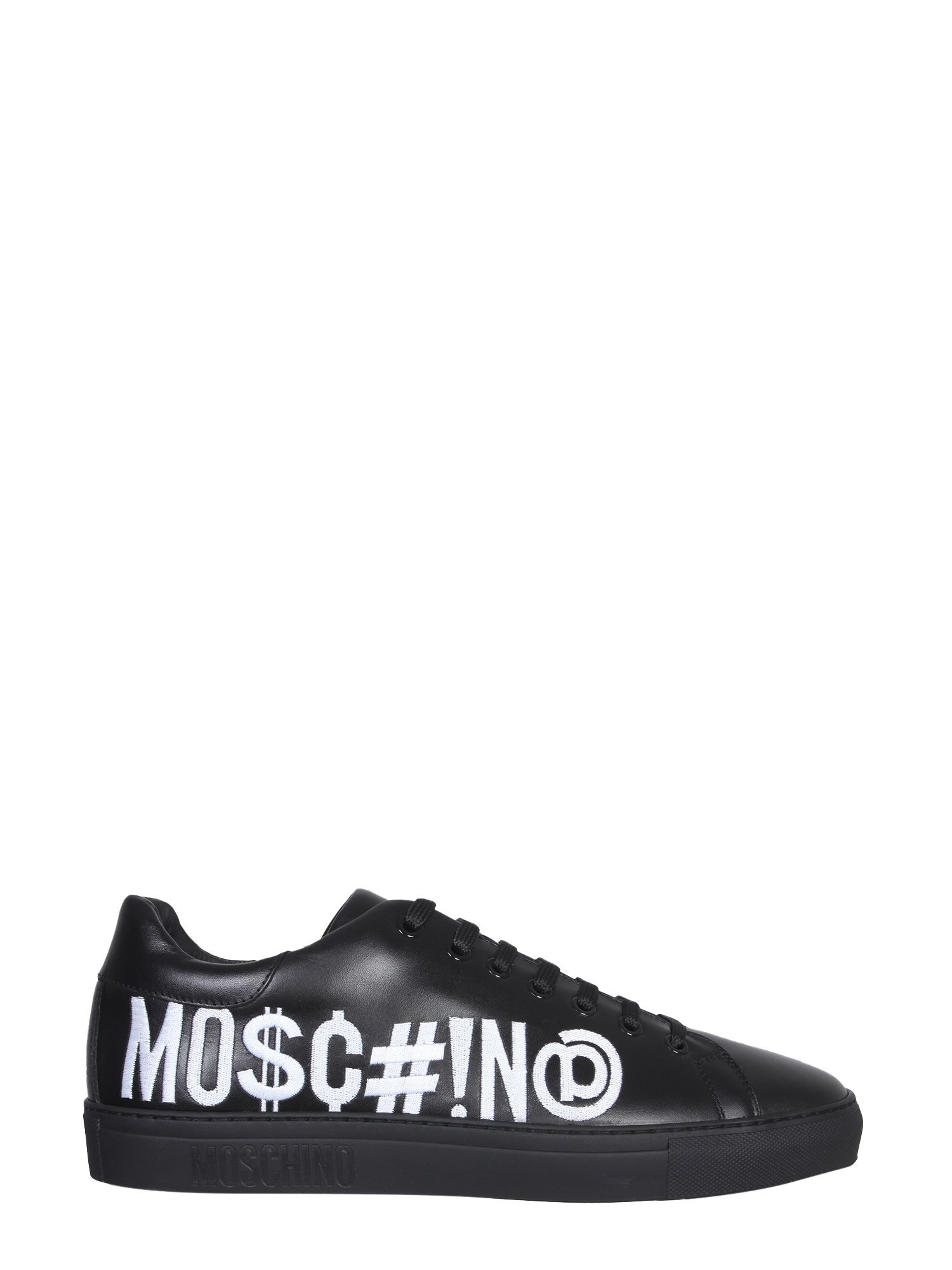 moschino leather sneakers