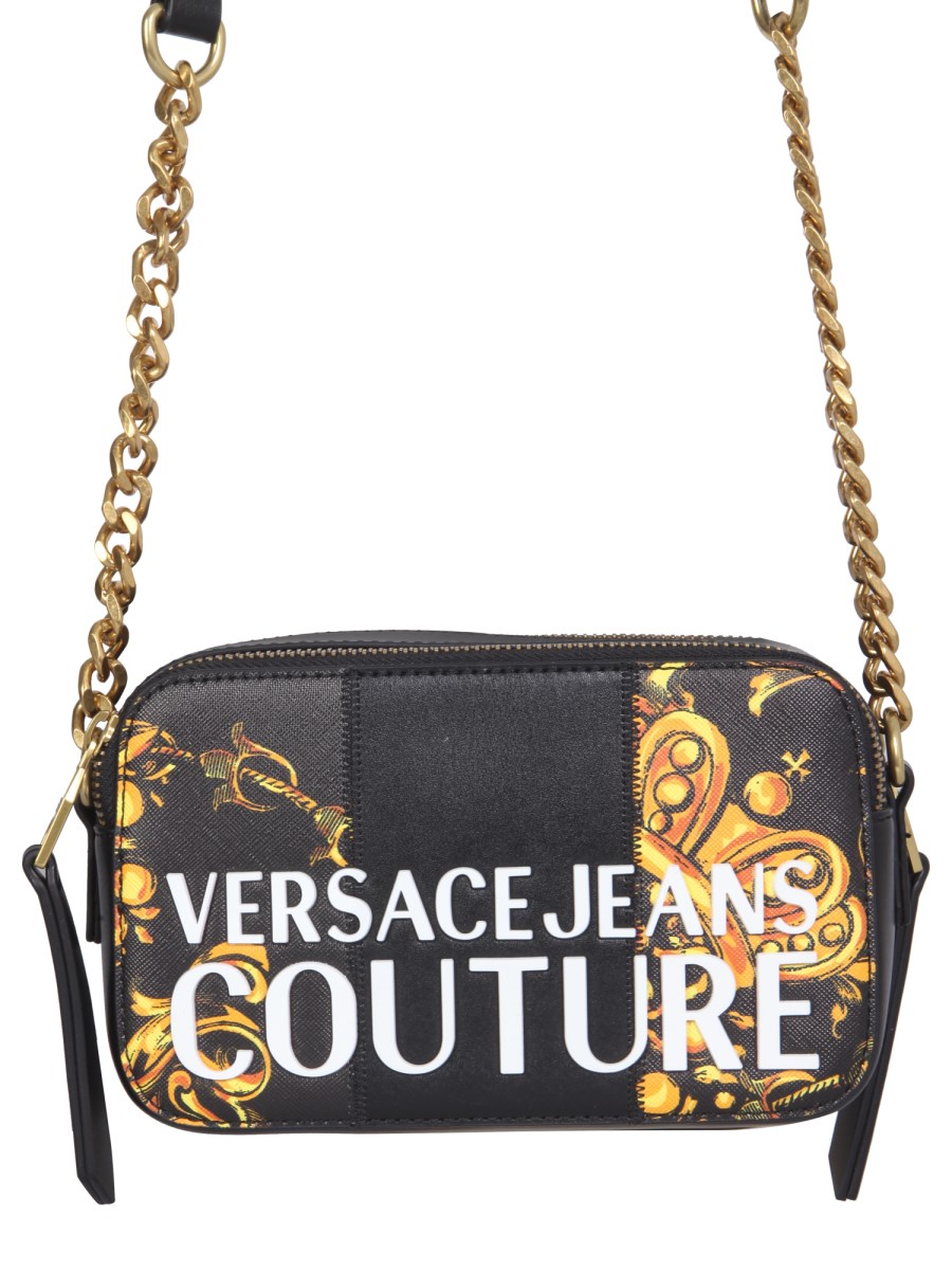 VERSACE JEANS COUTURE - BAROQUE PRINT FAUX LEATHER CROSSBODY BAG - Eleonora  Bonucci