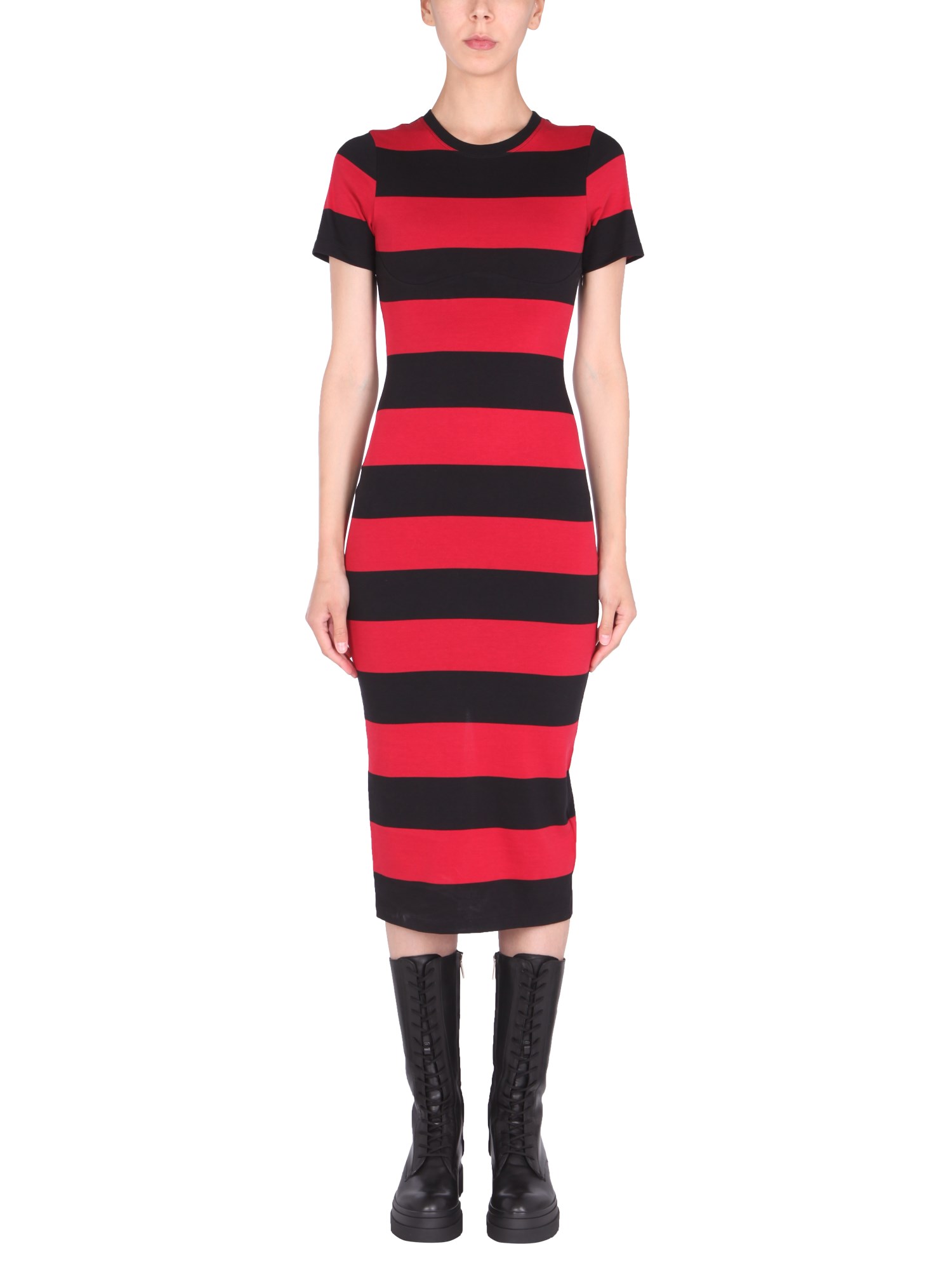 red valentino striped tube dress