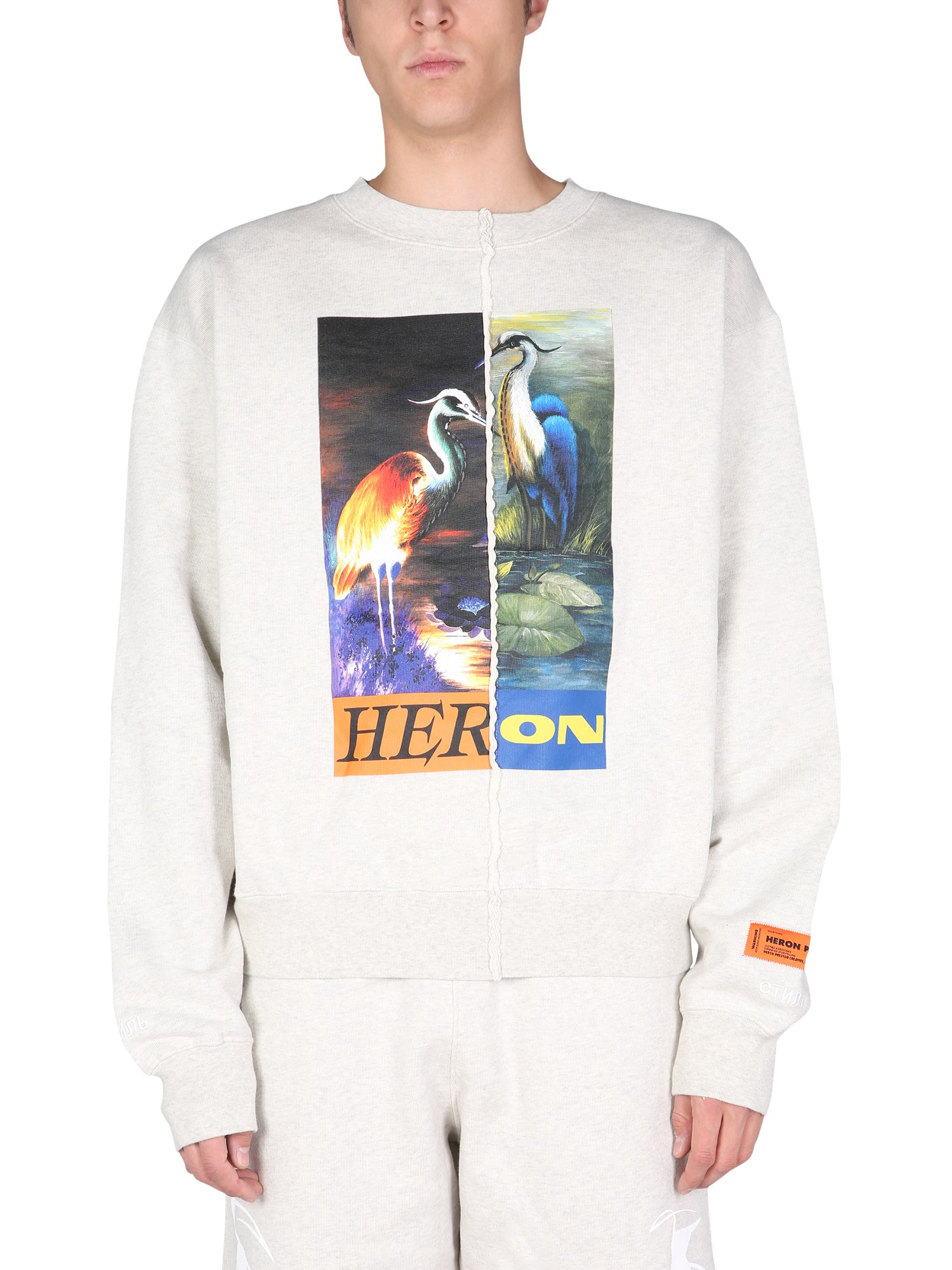 heron preston "split" sweatshirt