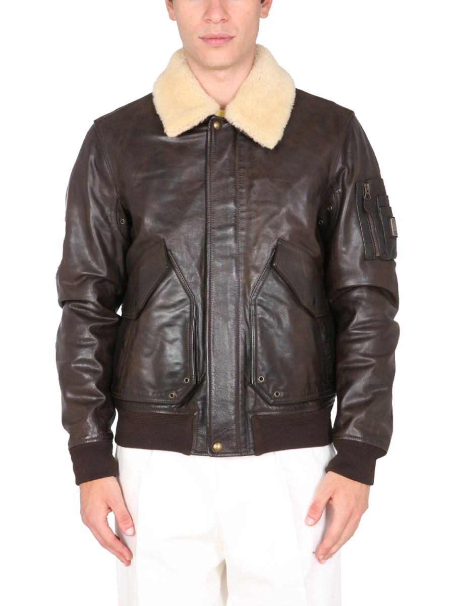 Belstaff shearling leather jacket best sale