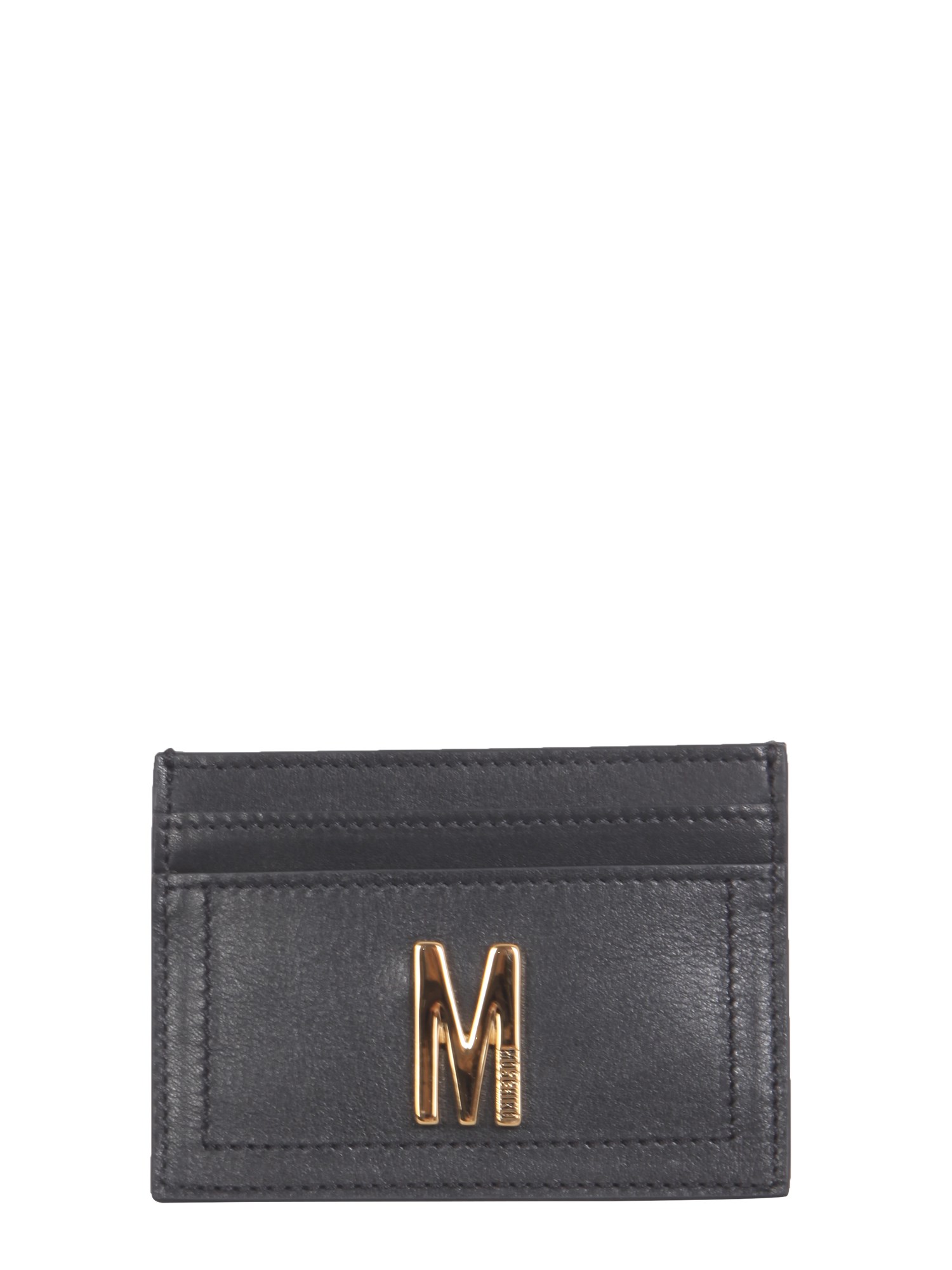 moschino leather card holder
