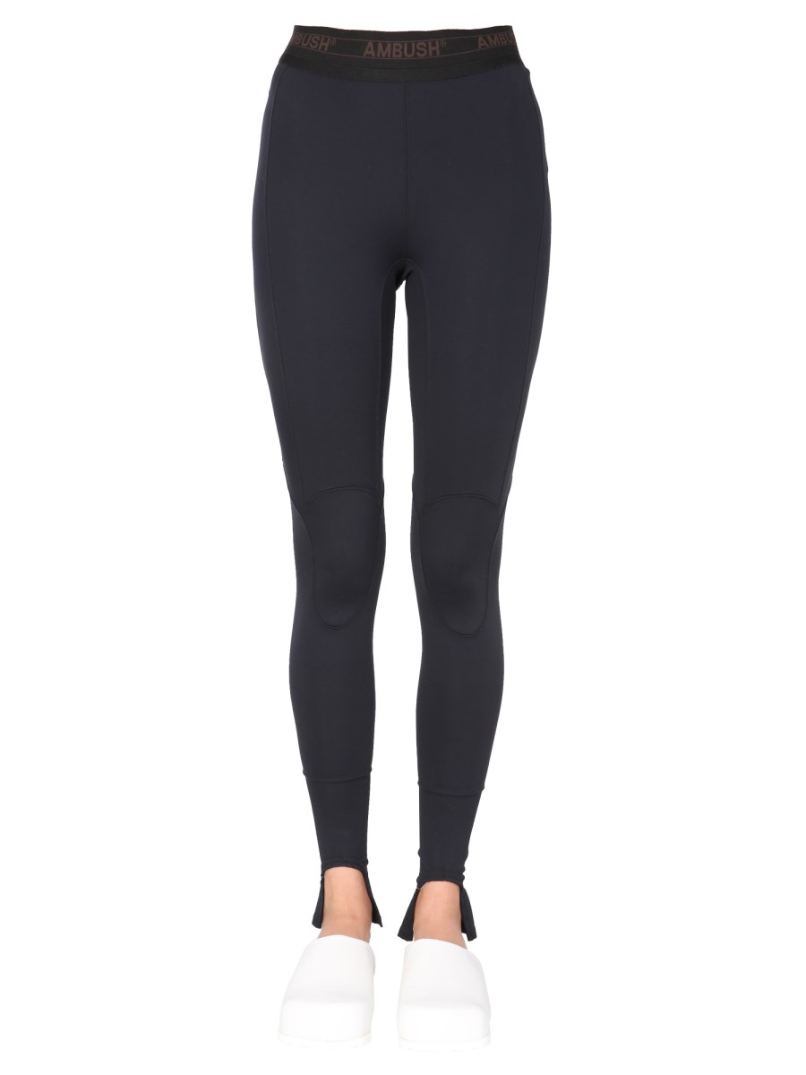 Ambush Black Nylon Leggings