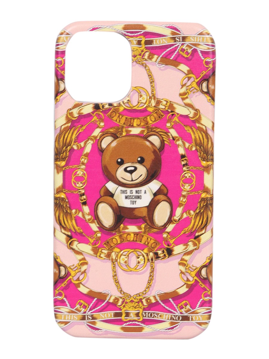 MOSCHINO - IPHONE 12/12 PRO COVER WITH TEDDY BEAR PRINT - Eleonora