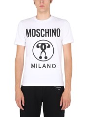 MOSCHINO - T- SHIRT CON STAMPA "DOUBLE QUESTION MARK"