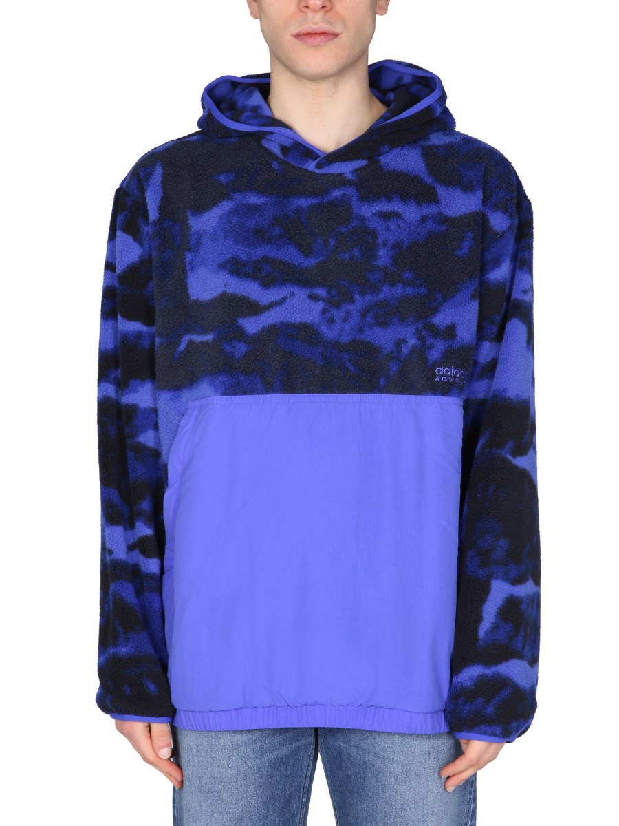 adidas Blue Version Washed Hoodie - Black