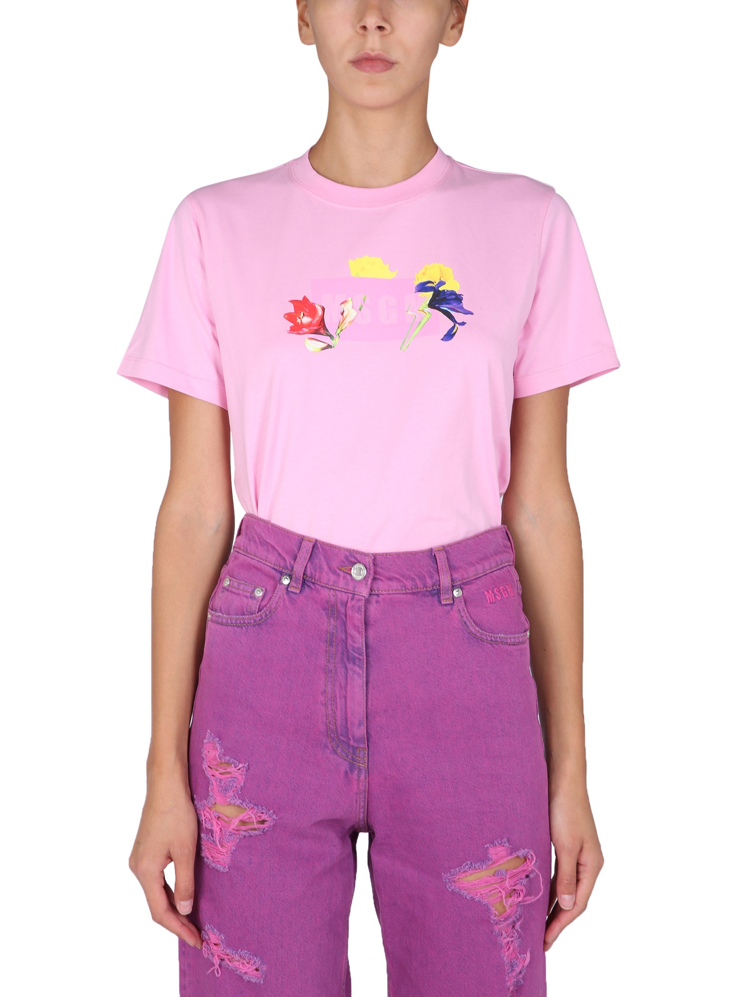 msgm crew neck t-shirt