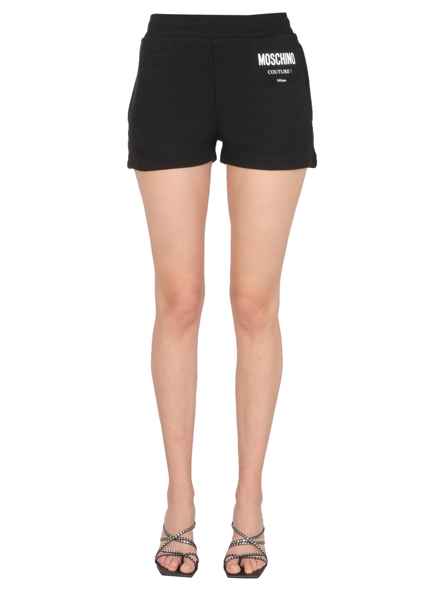 moschino shorts with logo