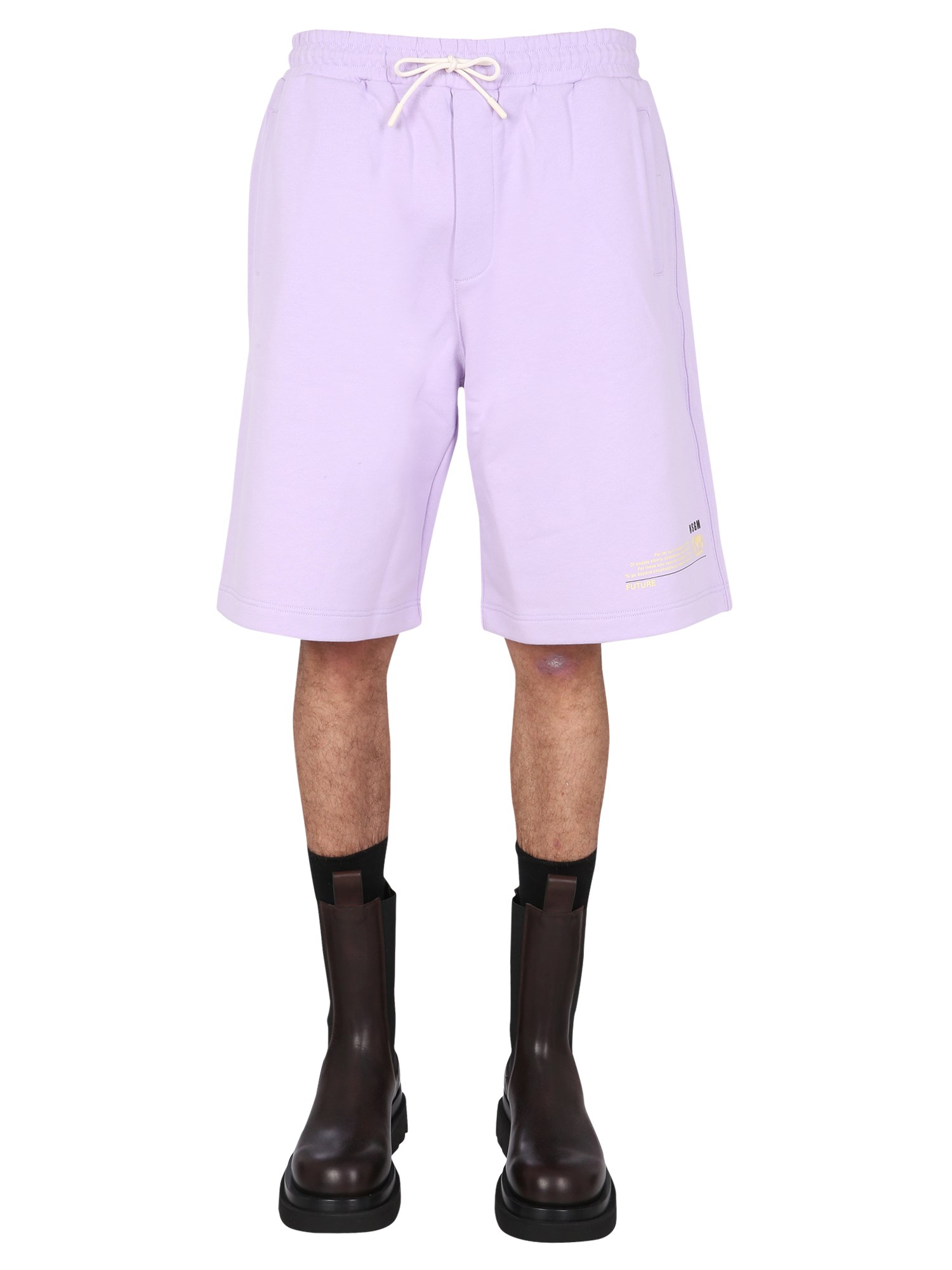 msgm fantastic green bermuda