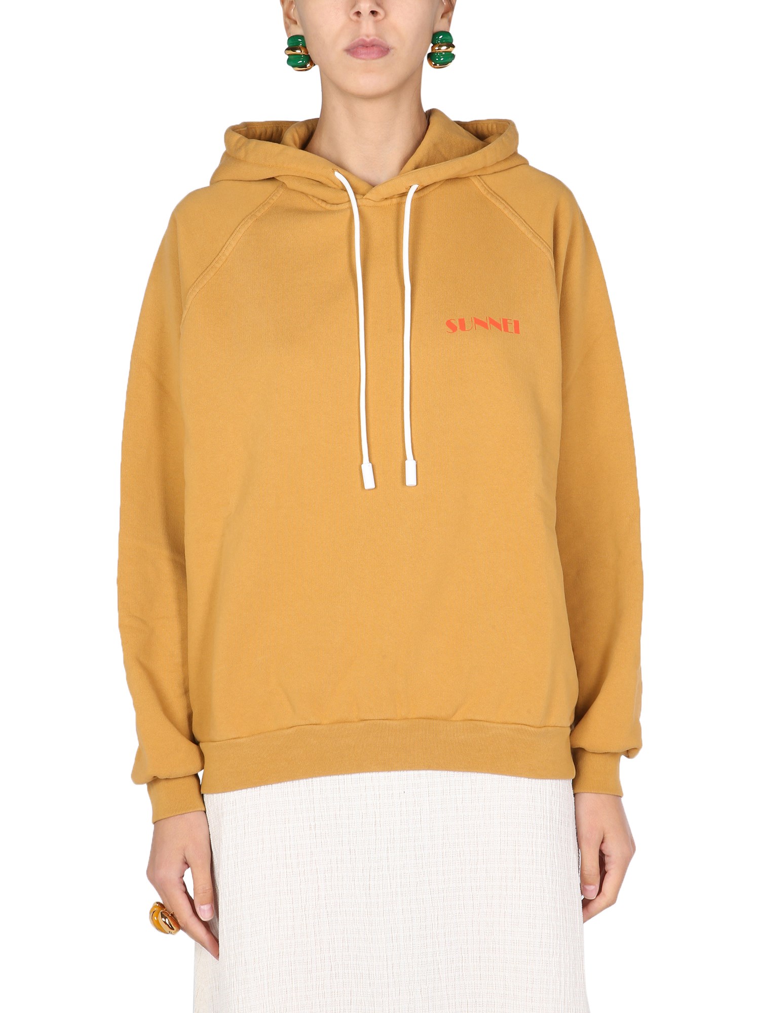 sunnei sweatshirt with mini logo