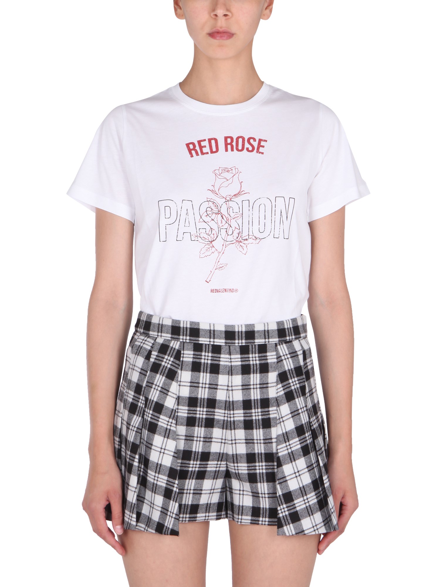 red valentino crew neck t-shirt