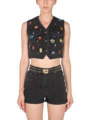 MOSCHINO - GILET CROPPED