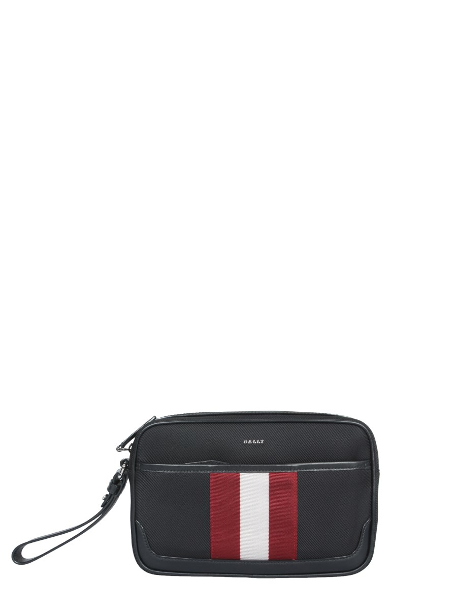 BALLY - CARILOS NYLON CANVAS CLUTCH - Eleonora Bonucci