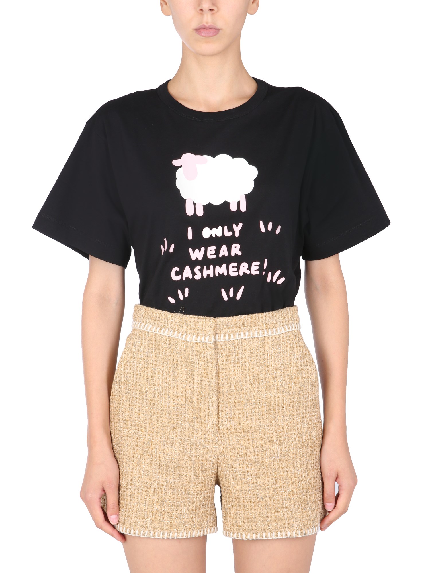 boutique moschino "sheep" print t-shirt