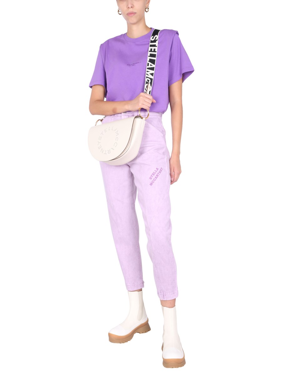 JEANS CON LOGO RICAMATO 