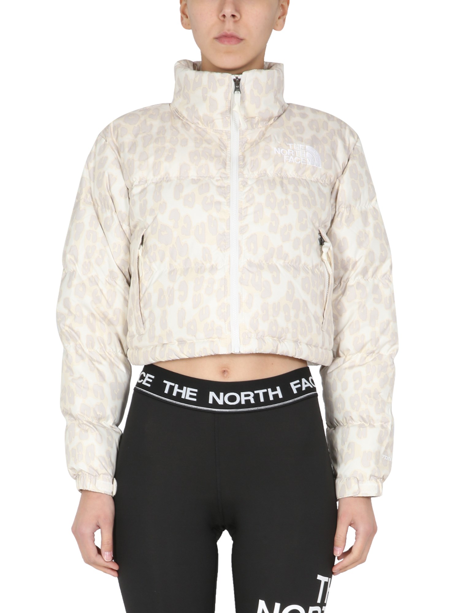 the north face giacca con stampa maculata