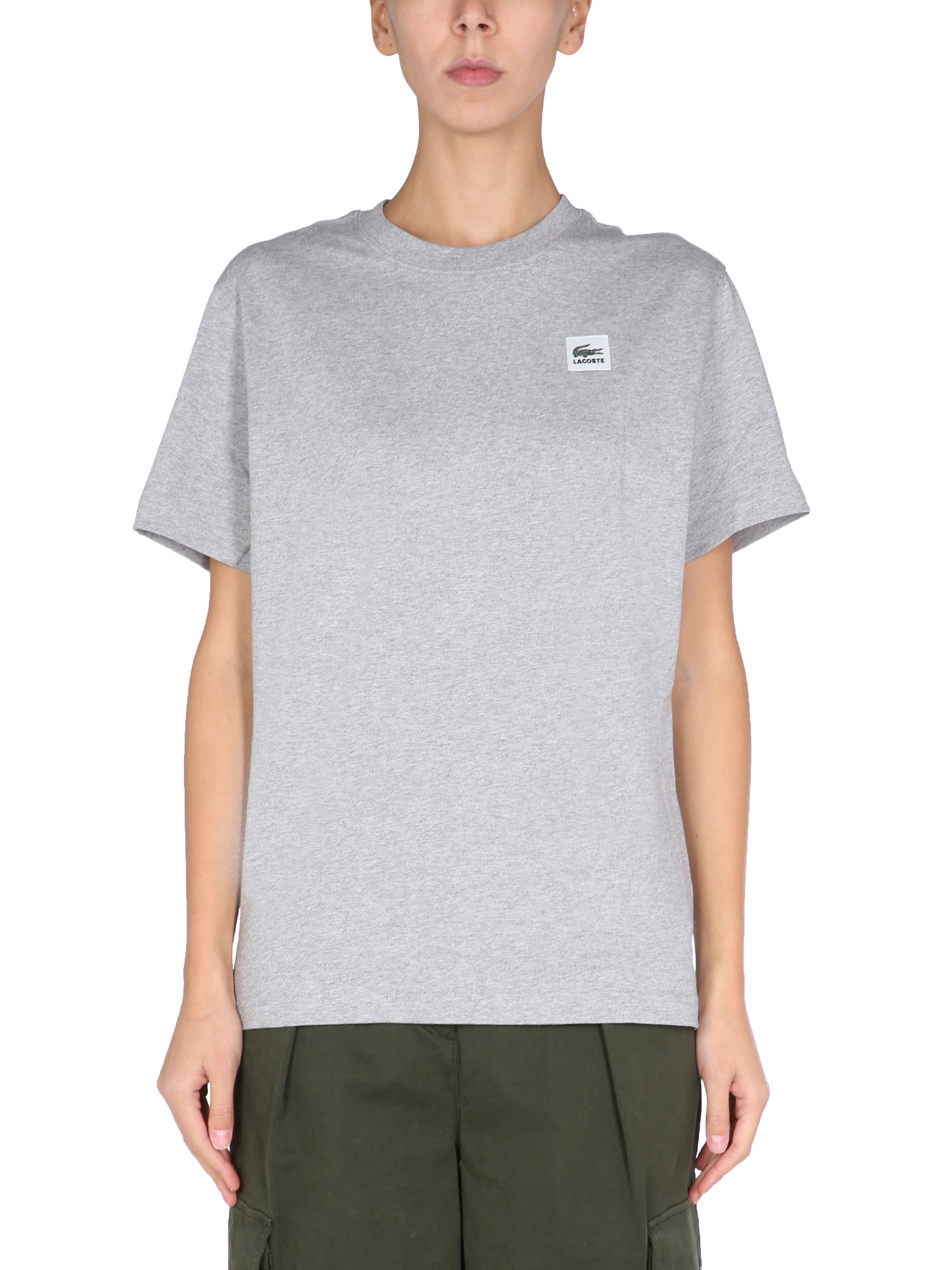 lacoste live t-shirt with logo patch