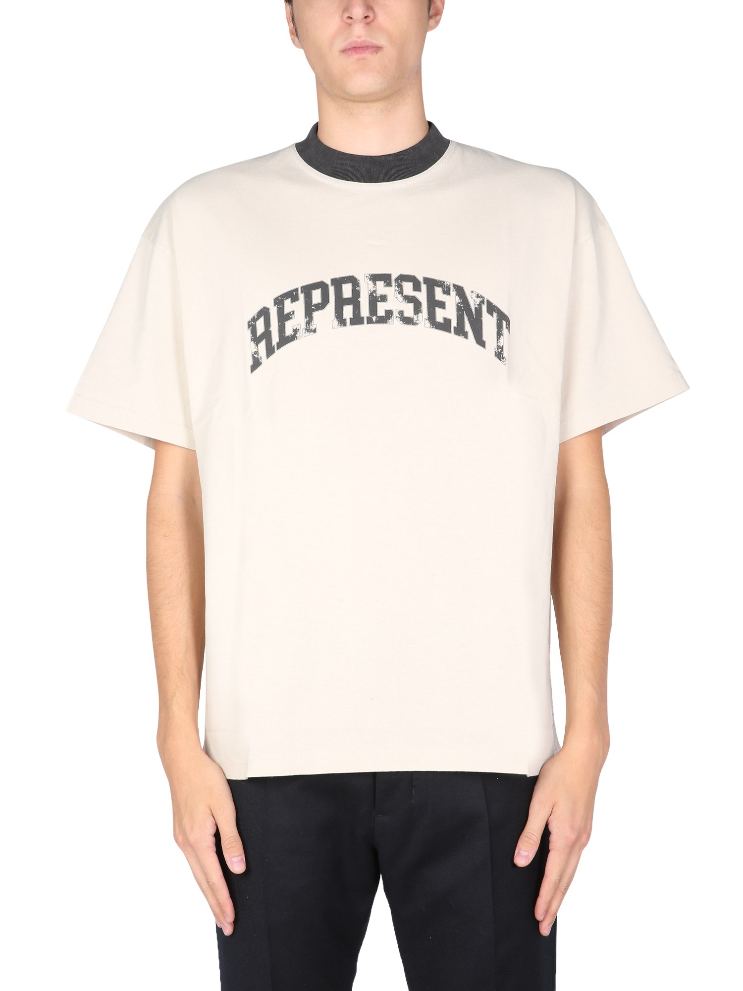 represent t-shirt with logo print