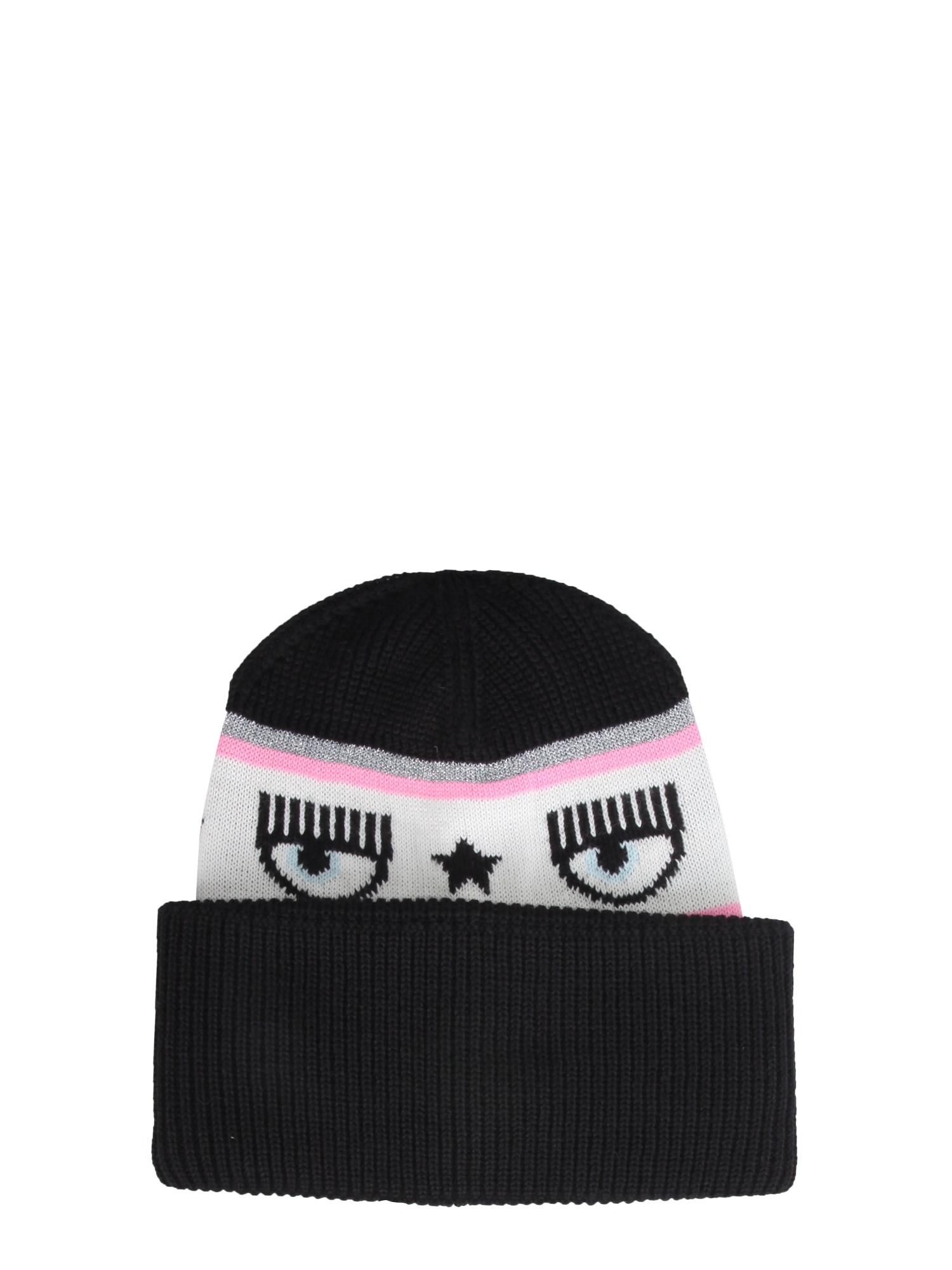 chiara ferragni logomania knit hat