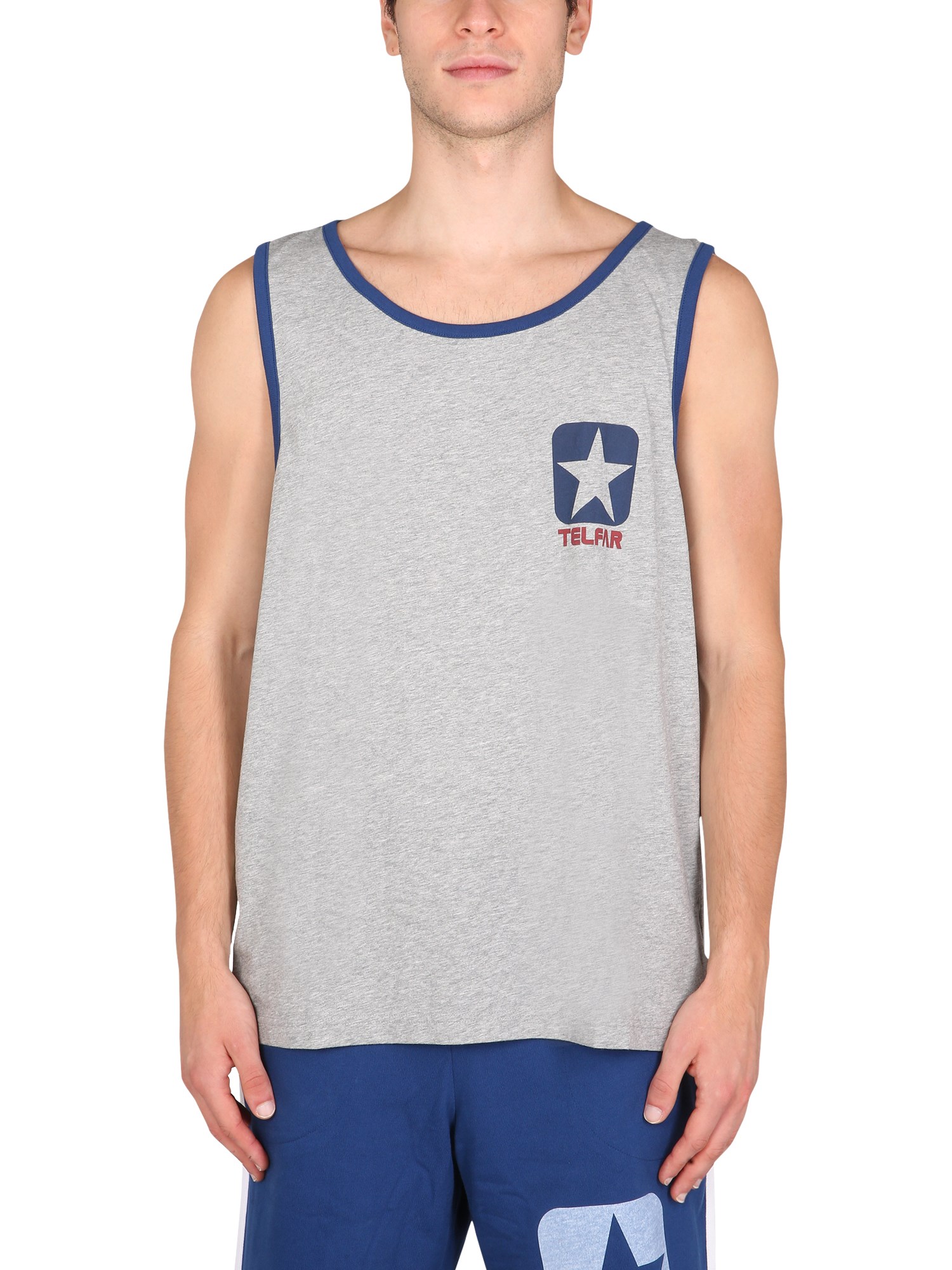 telfar x converse tank top with logo print