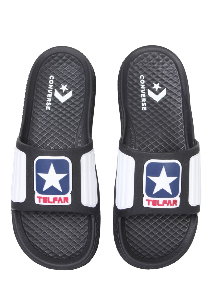 Converse high store top flip flops