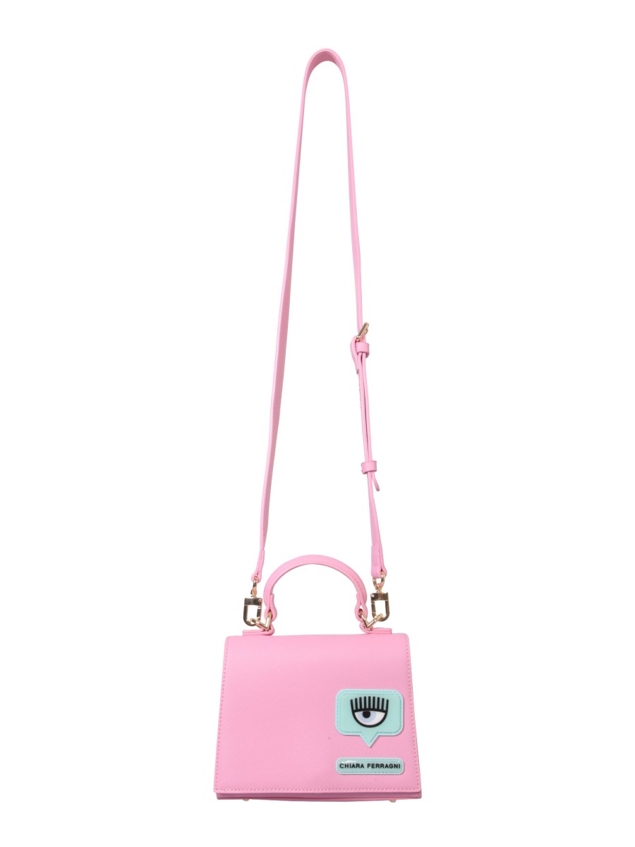 CHIARA FERRAGNI - EYELIKE BAG WITH LOGO PATCH - Eleonora Bonucci